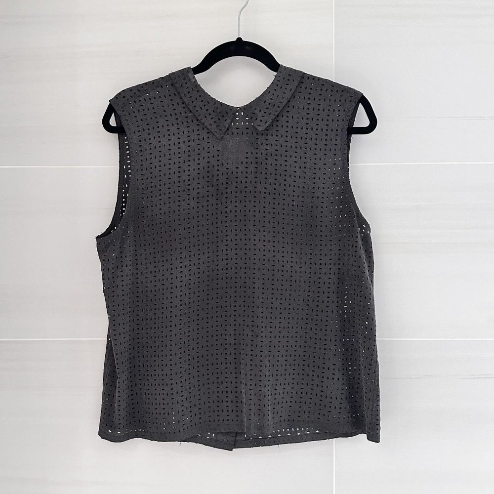 Equipment Laser Cut Silk Blouse